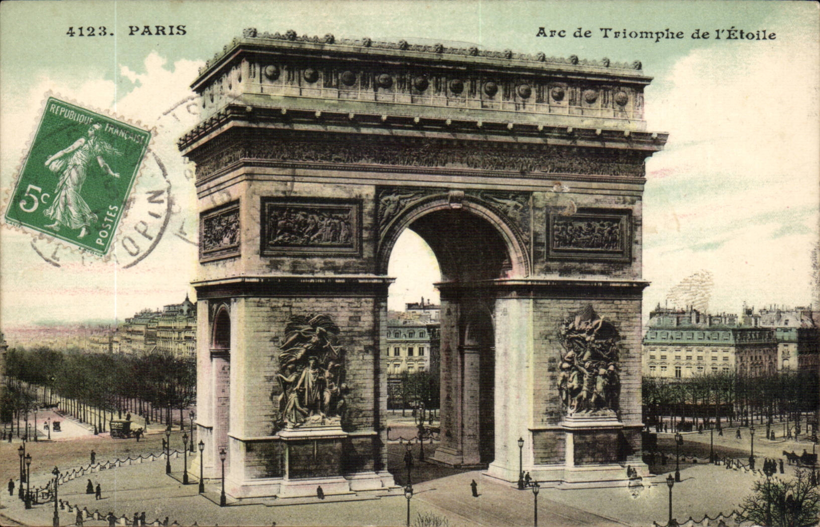 Paris - 8 - Arc de Triomphe of Etoile - CPA