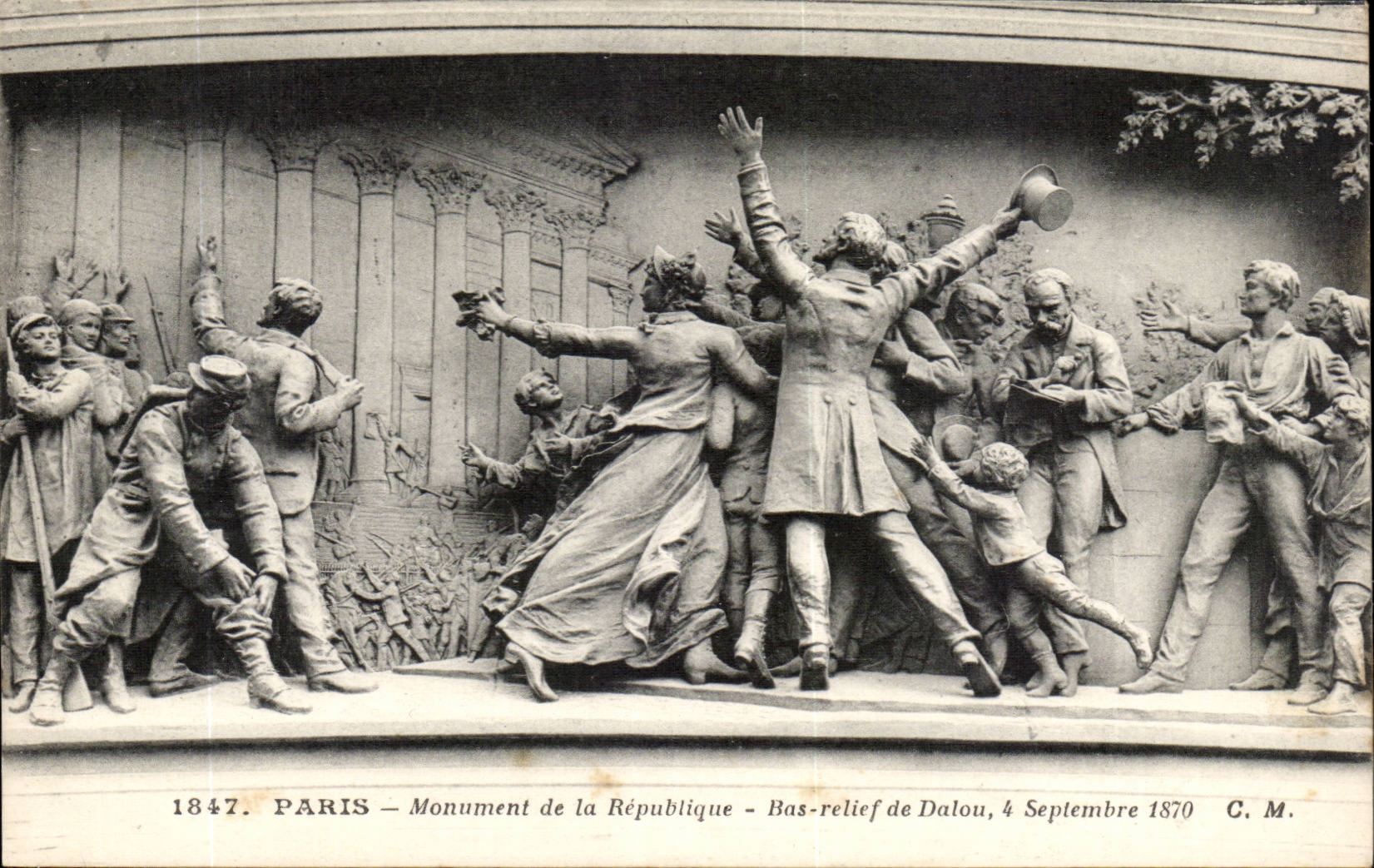 Paris - 10 - Monument of the Republic - Low Relief of Dalou - - CPA