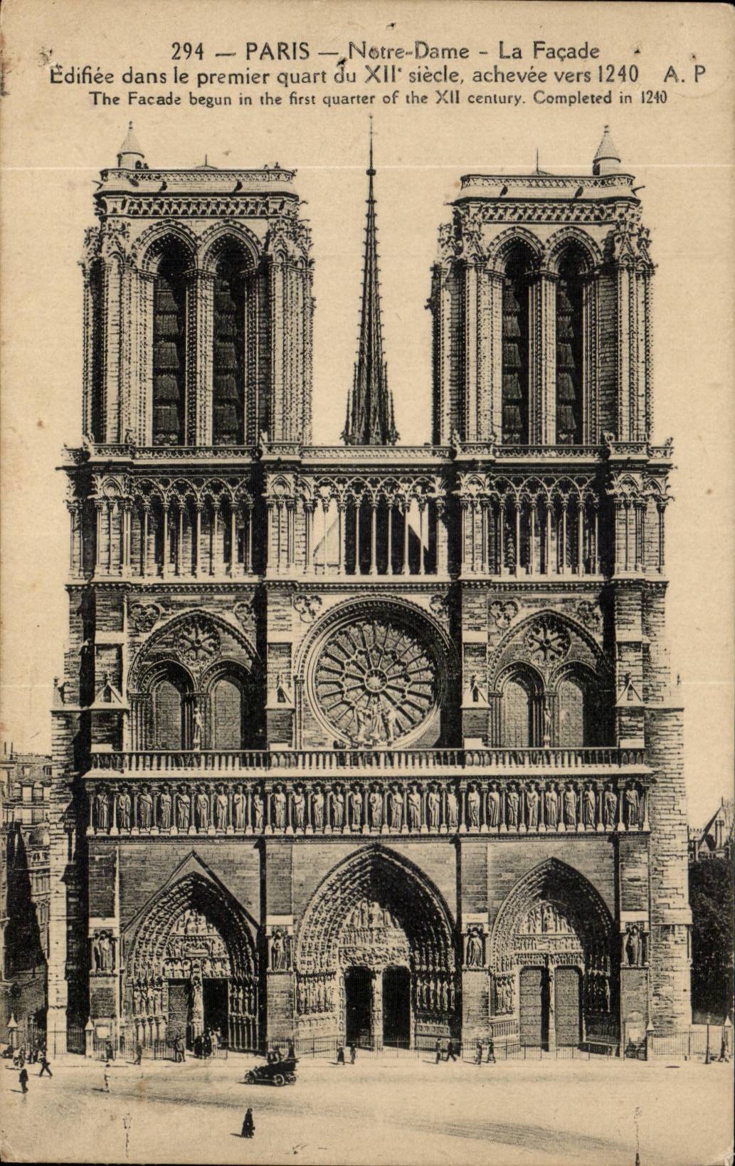 Paris - 4 - Notre Dame - CPA 