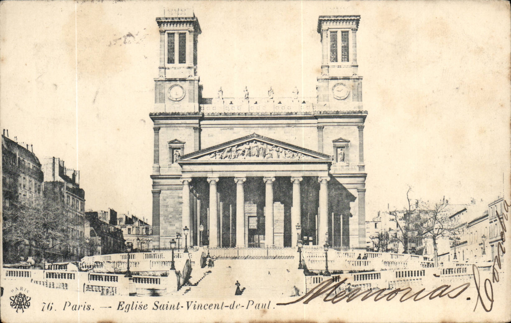 Paris - 10 - Church Saint Vincent of Paul - CPA