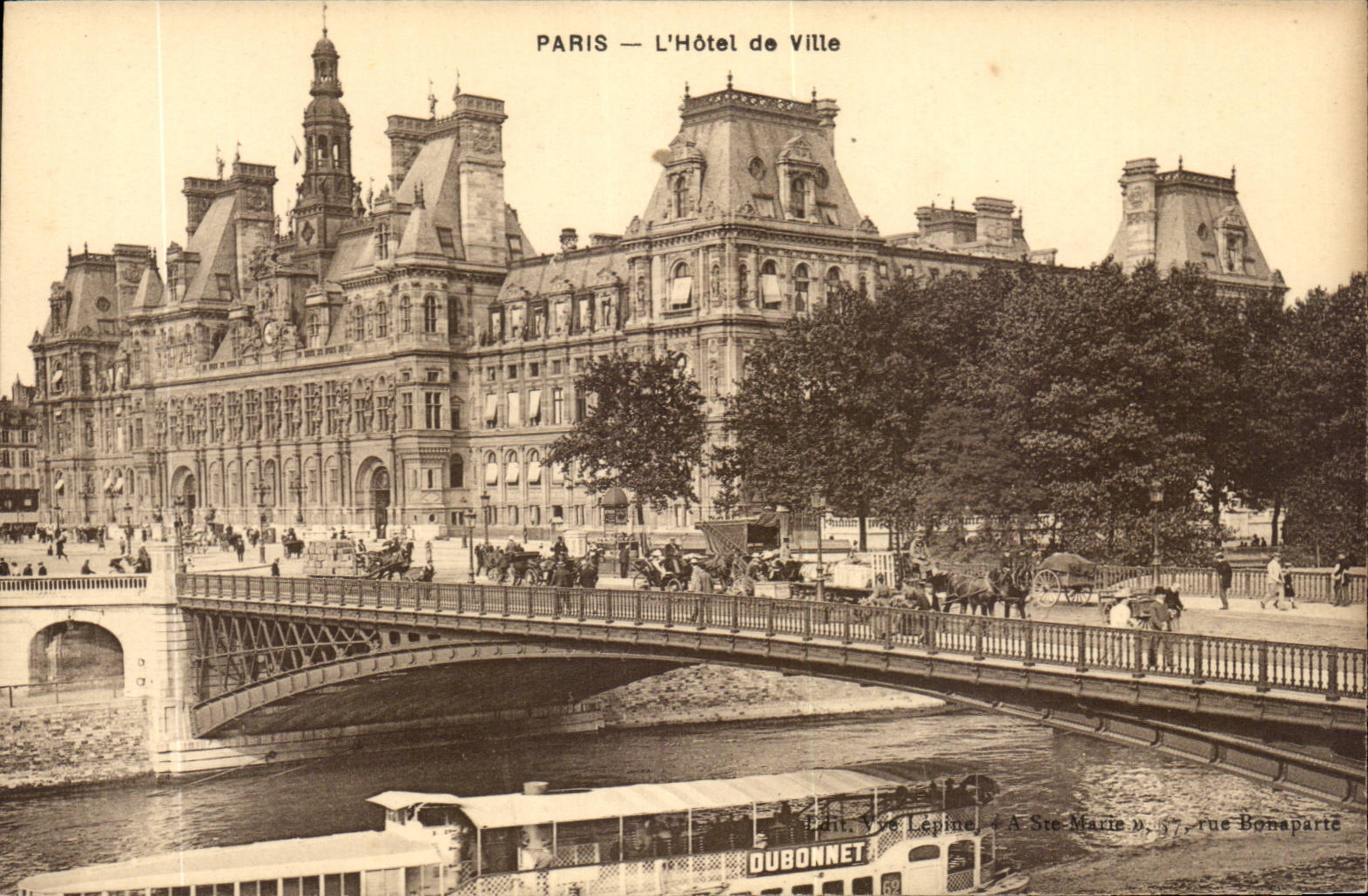 Paris - 4 - L'Hotel de Ville CPA 