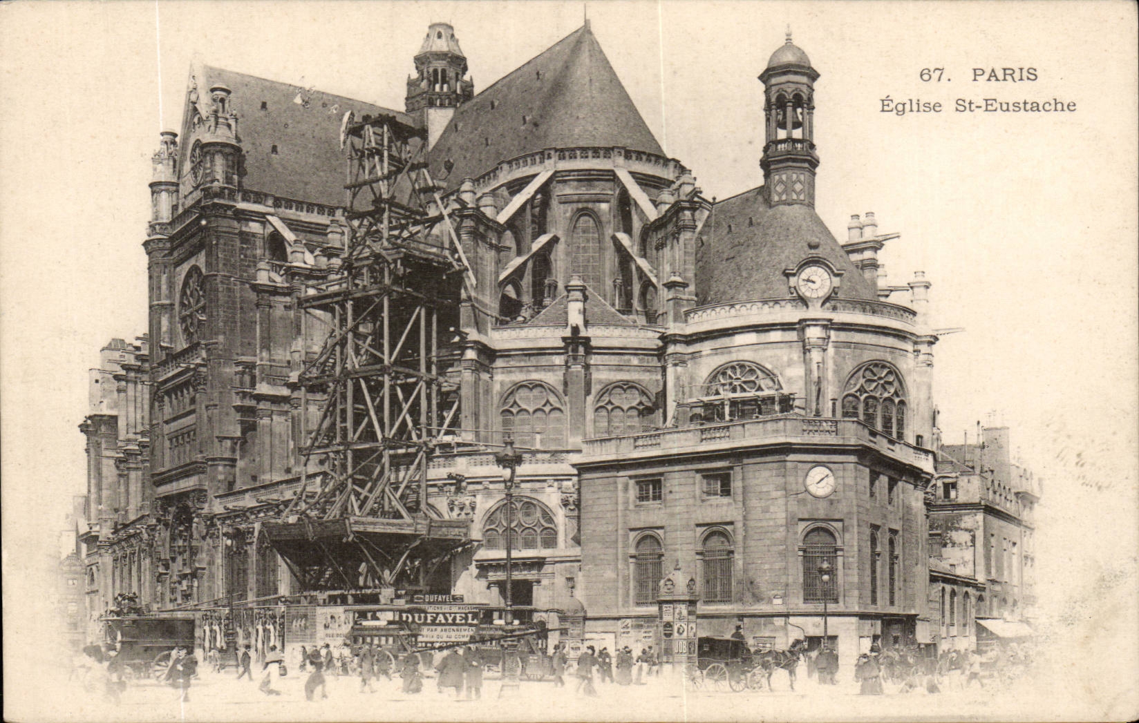 Paris - 1 - Eglise Saint Eustache CPA