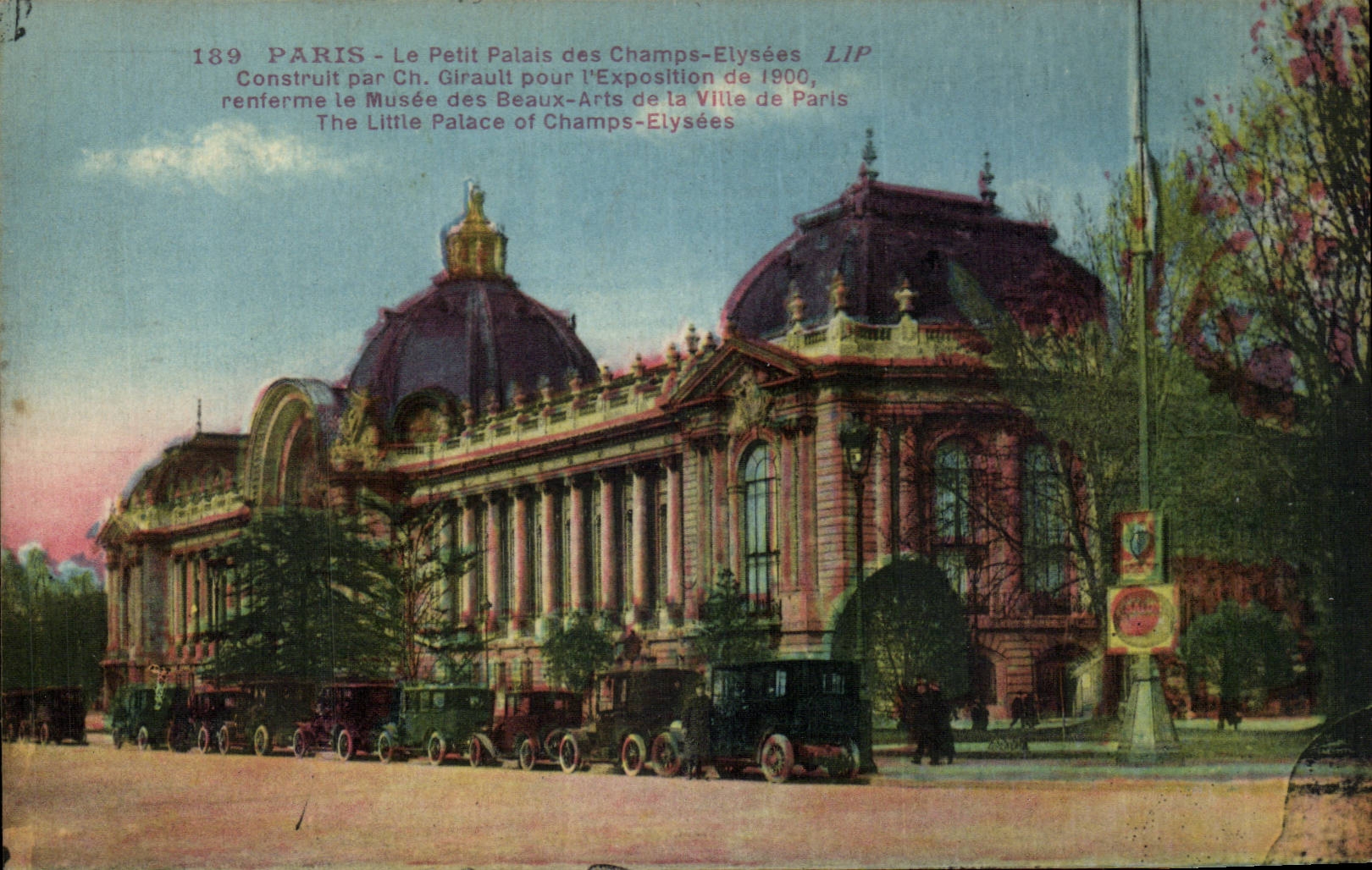 CPA Paris the small palace of the Champs Elysees