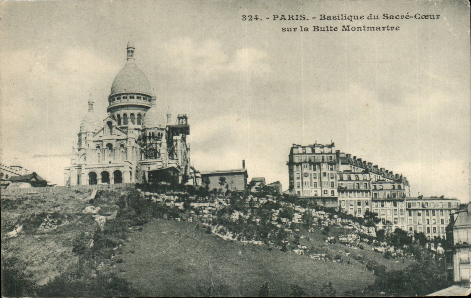Paris CPA Funiculaire et basilique du Sacre Coeur de montmartre