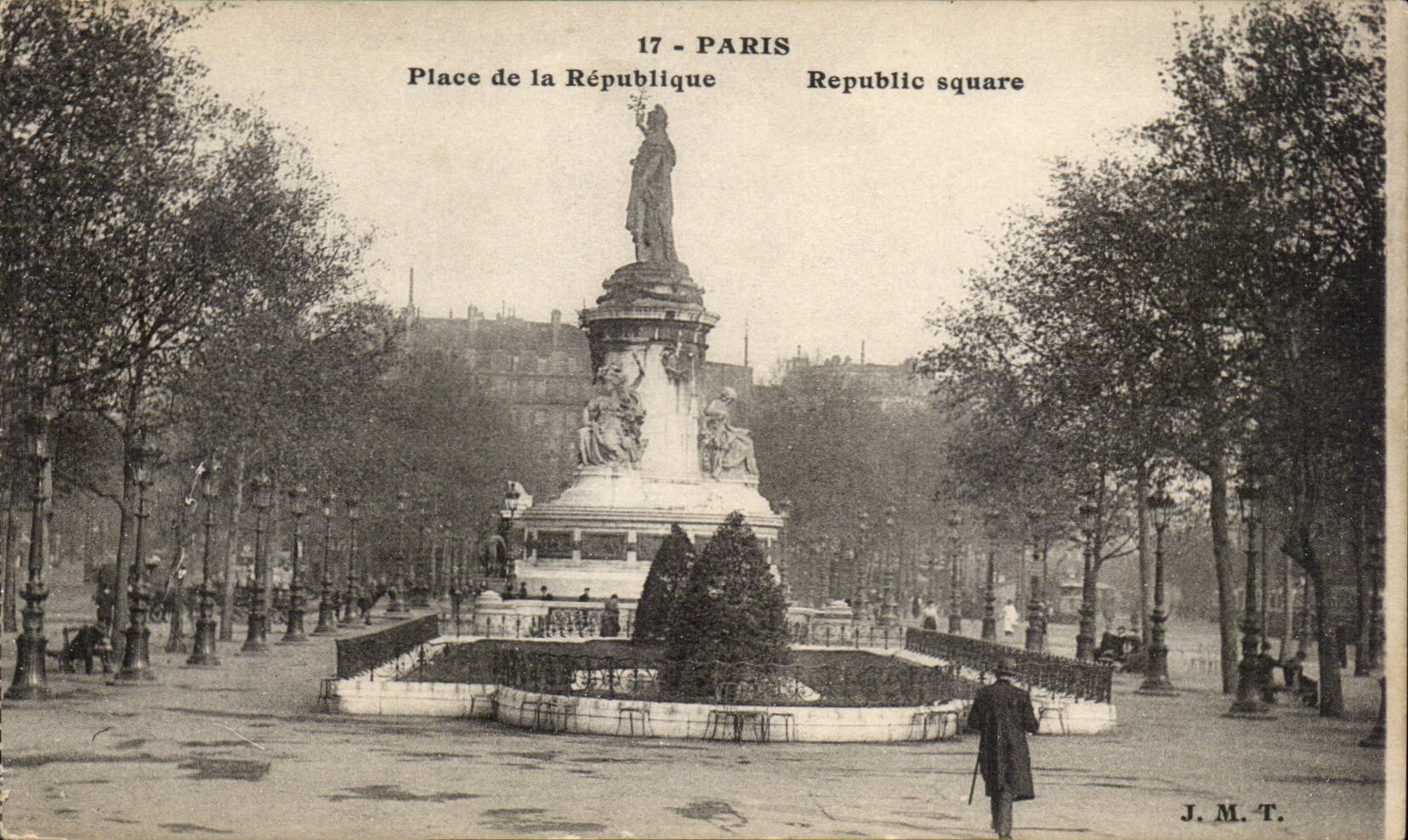Paris - 10 - Place of the Republic - CPA