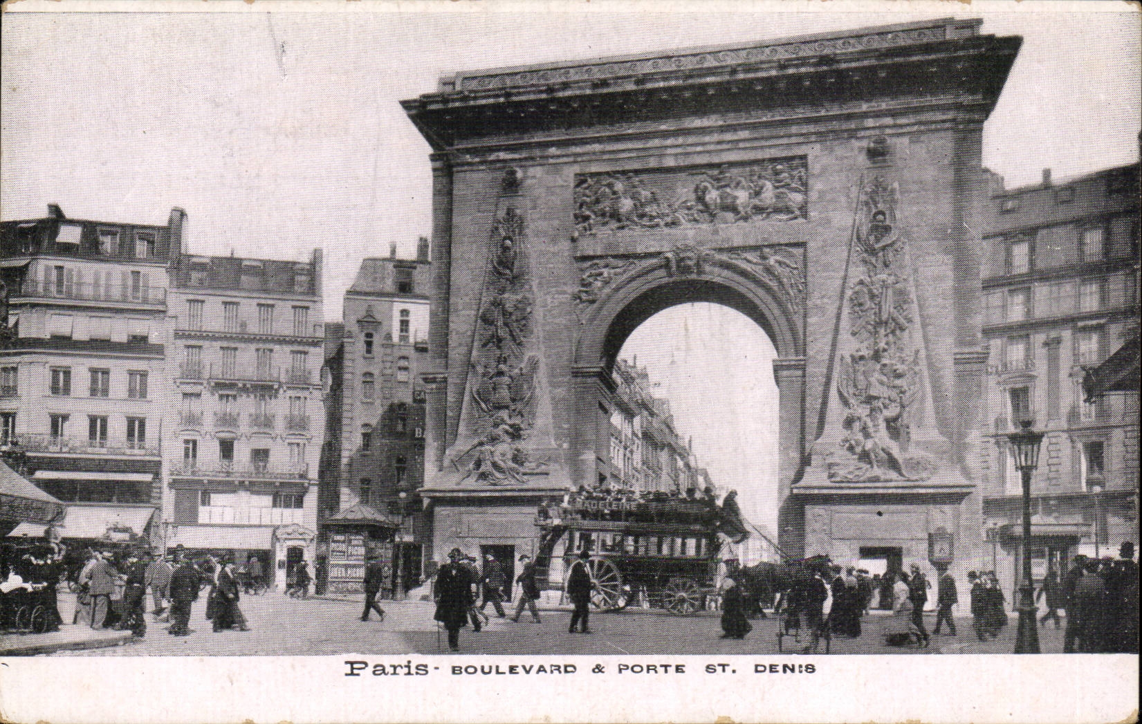 Paris - 10 - Gate Saint Denis - Boulevard - CPA