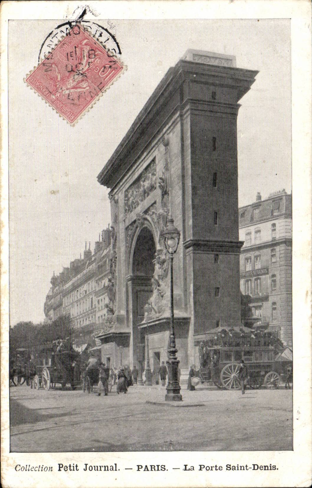 Paris - 10 - Gate Saint Denis - Collection Small Newspaper - CPA