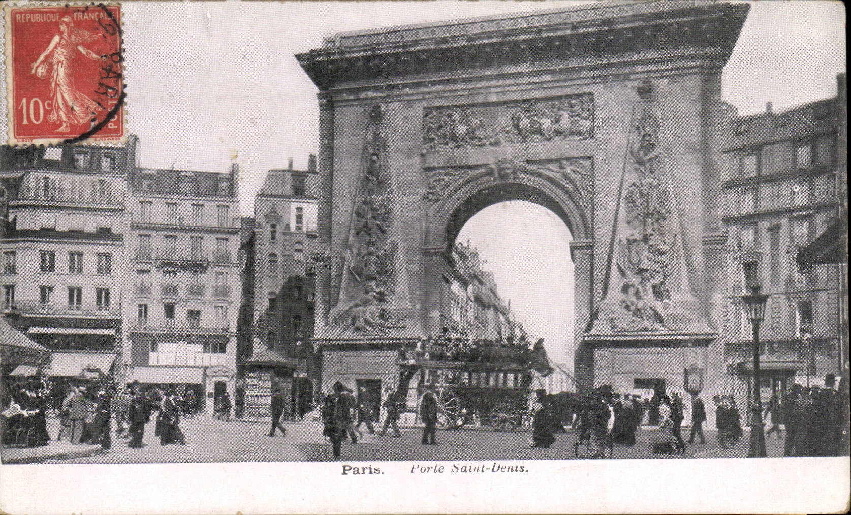 Paris - 10 - Gate Saint Denis - - CPA