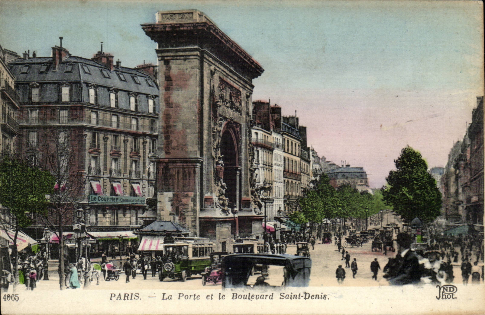 Paris - 10 - Gate Saint Denis - Boulevard - CPA