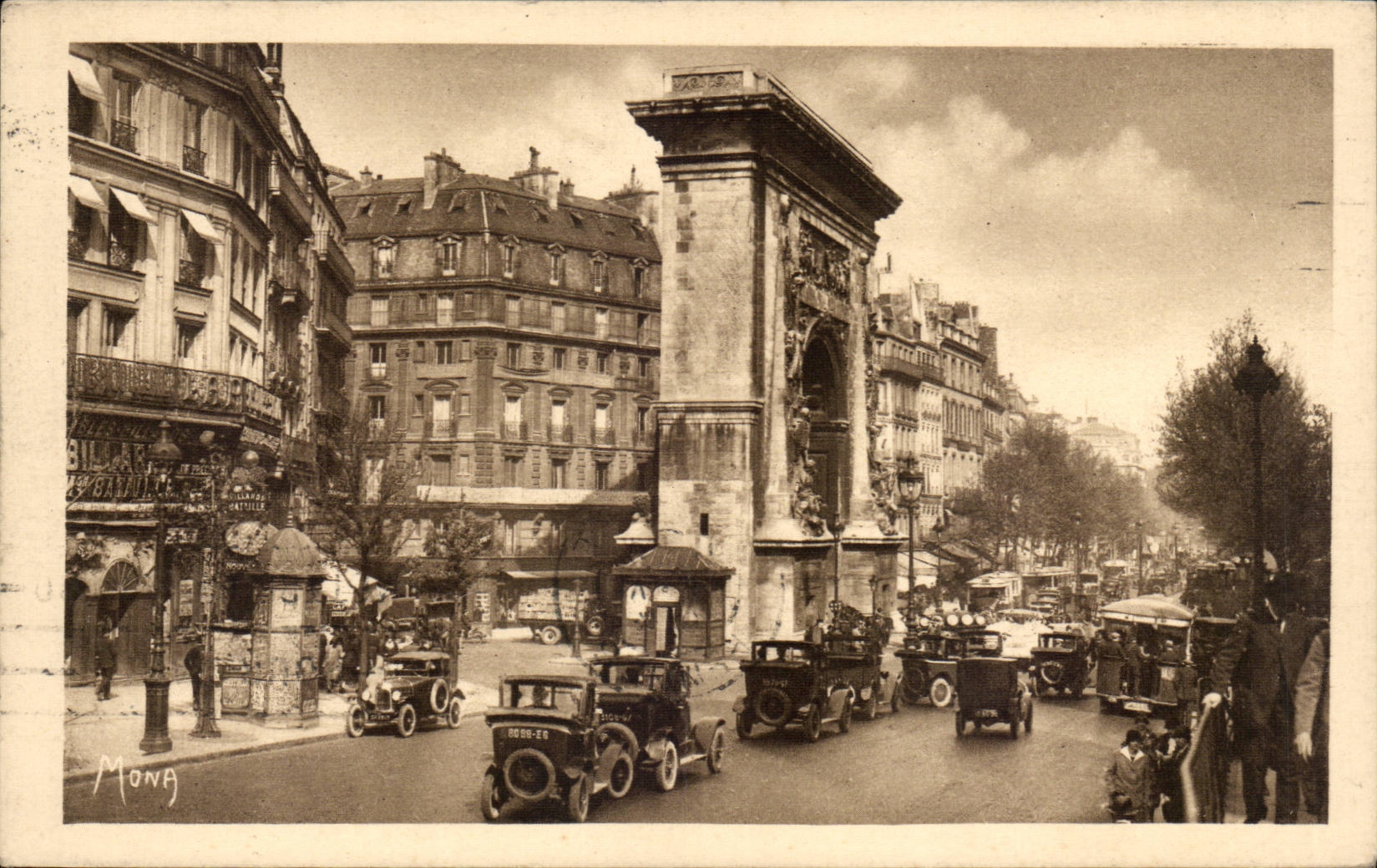 Paris - 10 - Gate Saint Denis - Mona - CPA