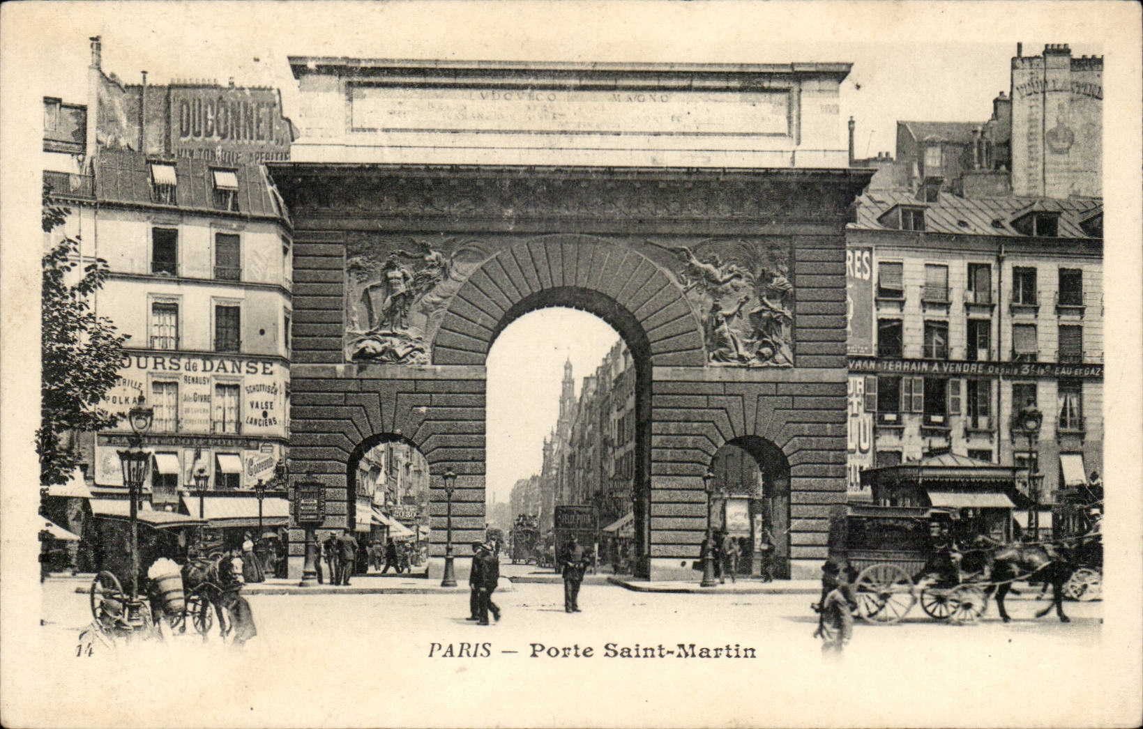 Paris - 10 - Gate Saint Denis - CPA