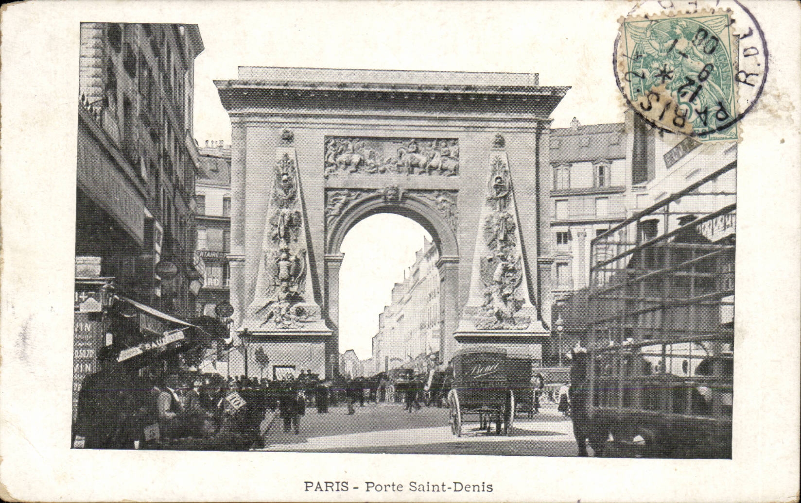 Paris - 10 - Gate Saint Denis - CPA