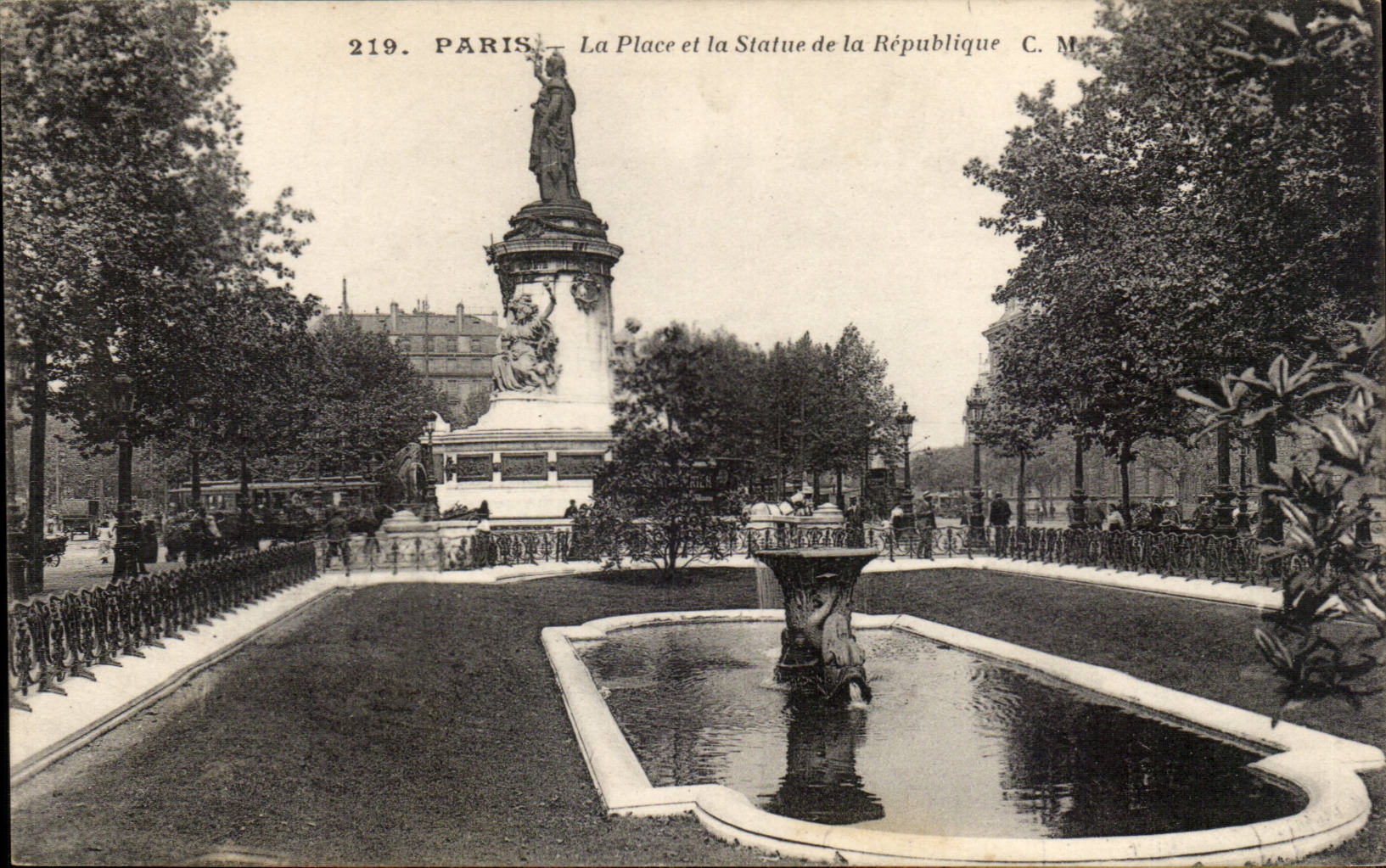 Paris - 10 - Place of the Republic - CPA