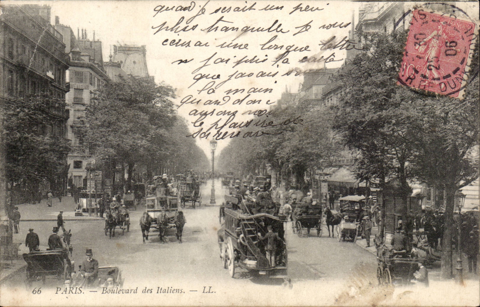 Paris - 2 - Boulevard of the Italians - CPA