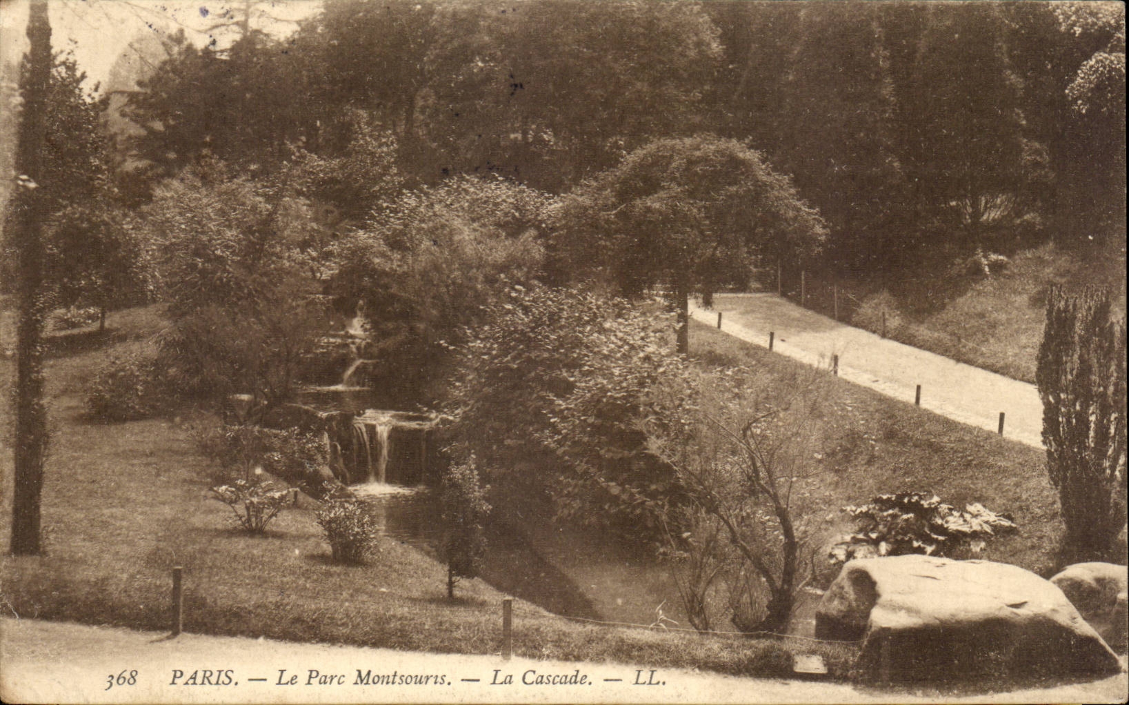 Paris - 14 - Montsouris Park - the Cascade - CPA