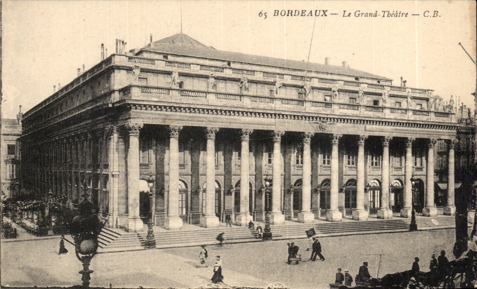 CPA Bordeaux the large theater