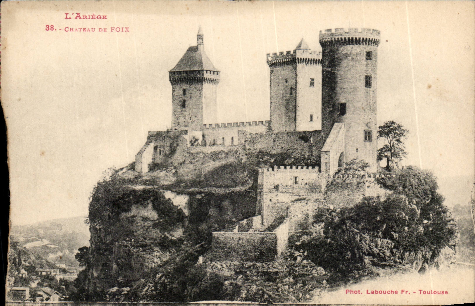 CPA Ariège Castle of Foix