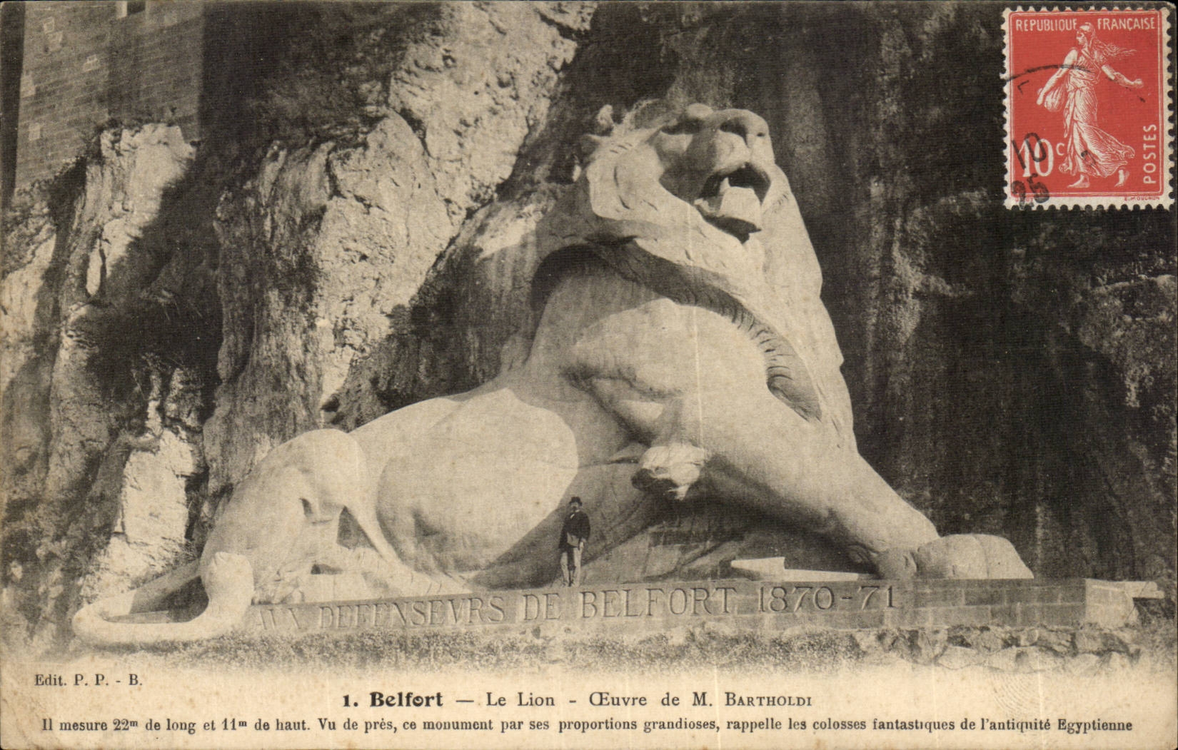 CPA Belfort the lion works of Bartholdi