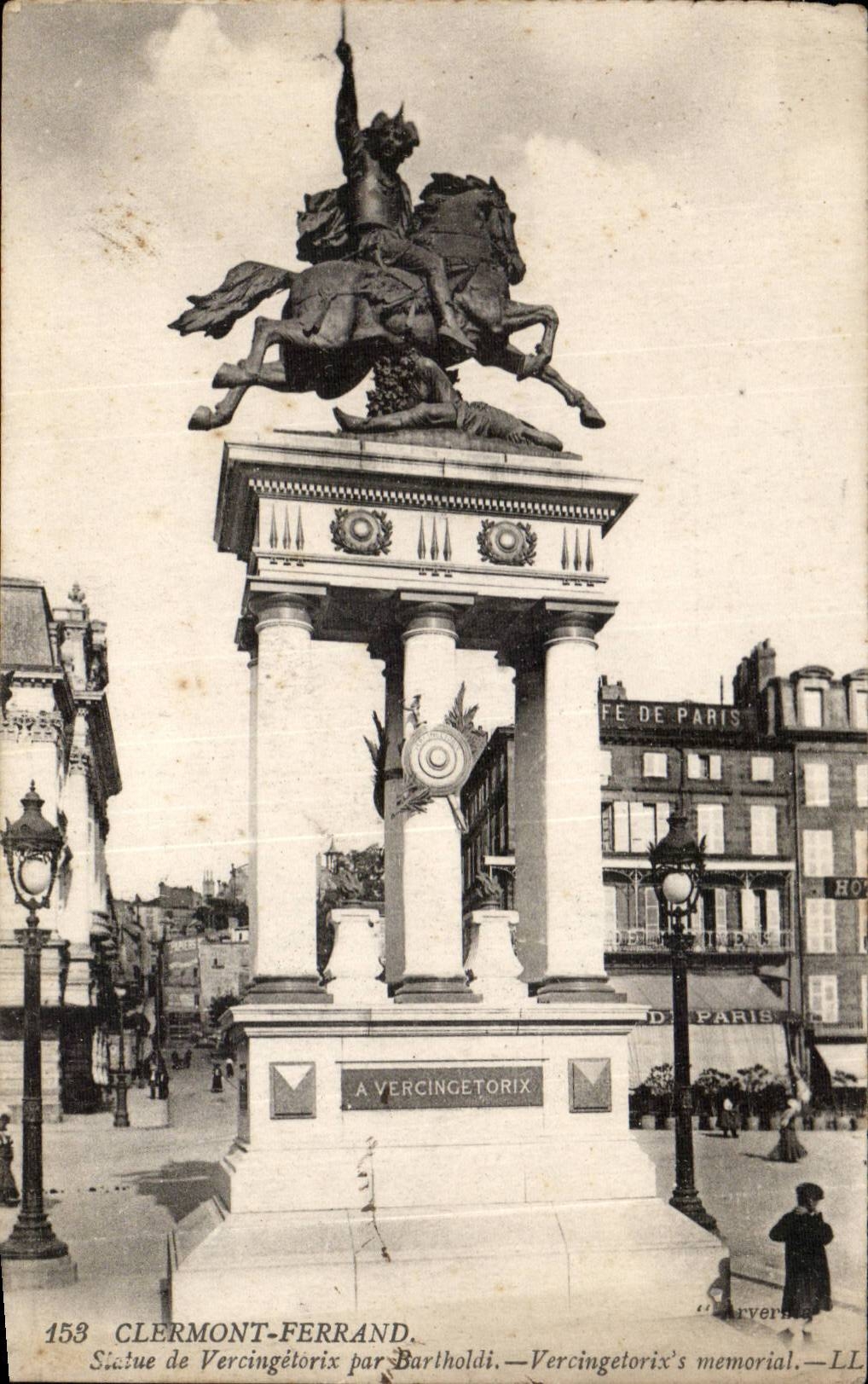 CPA Clermont Ferrand Statue of Vercingetorix Bartholdi