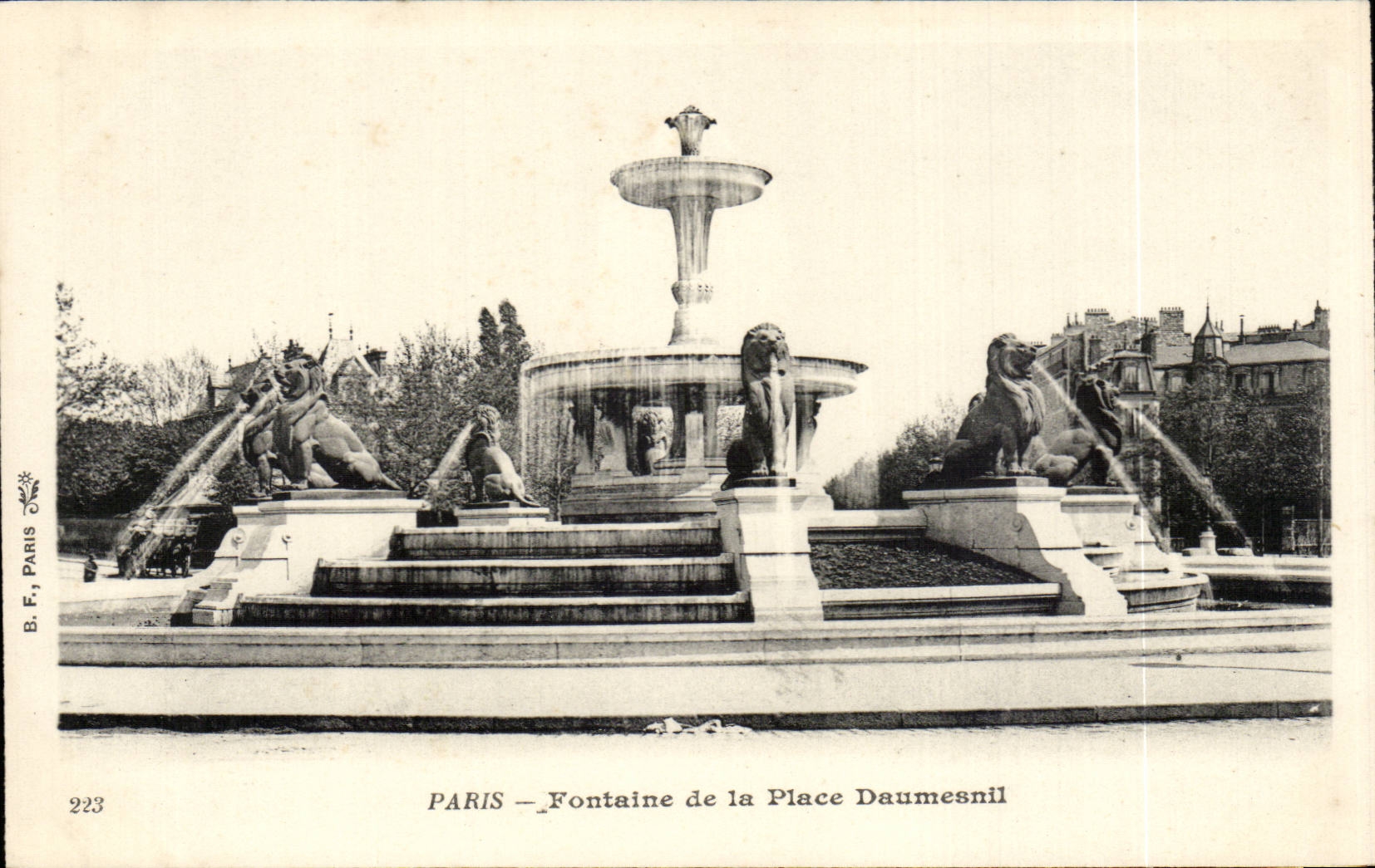 CPA Paris Fontaine et place Daumesnil