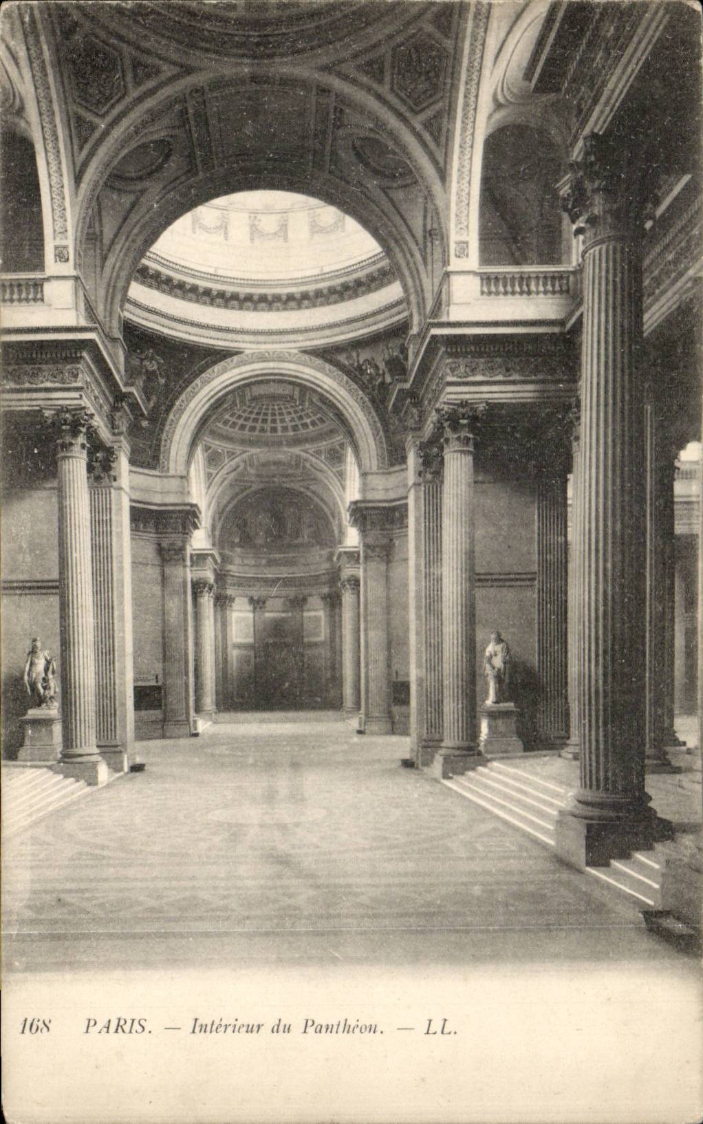 CPA Interior Paris of the Pantheon