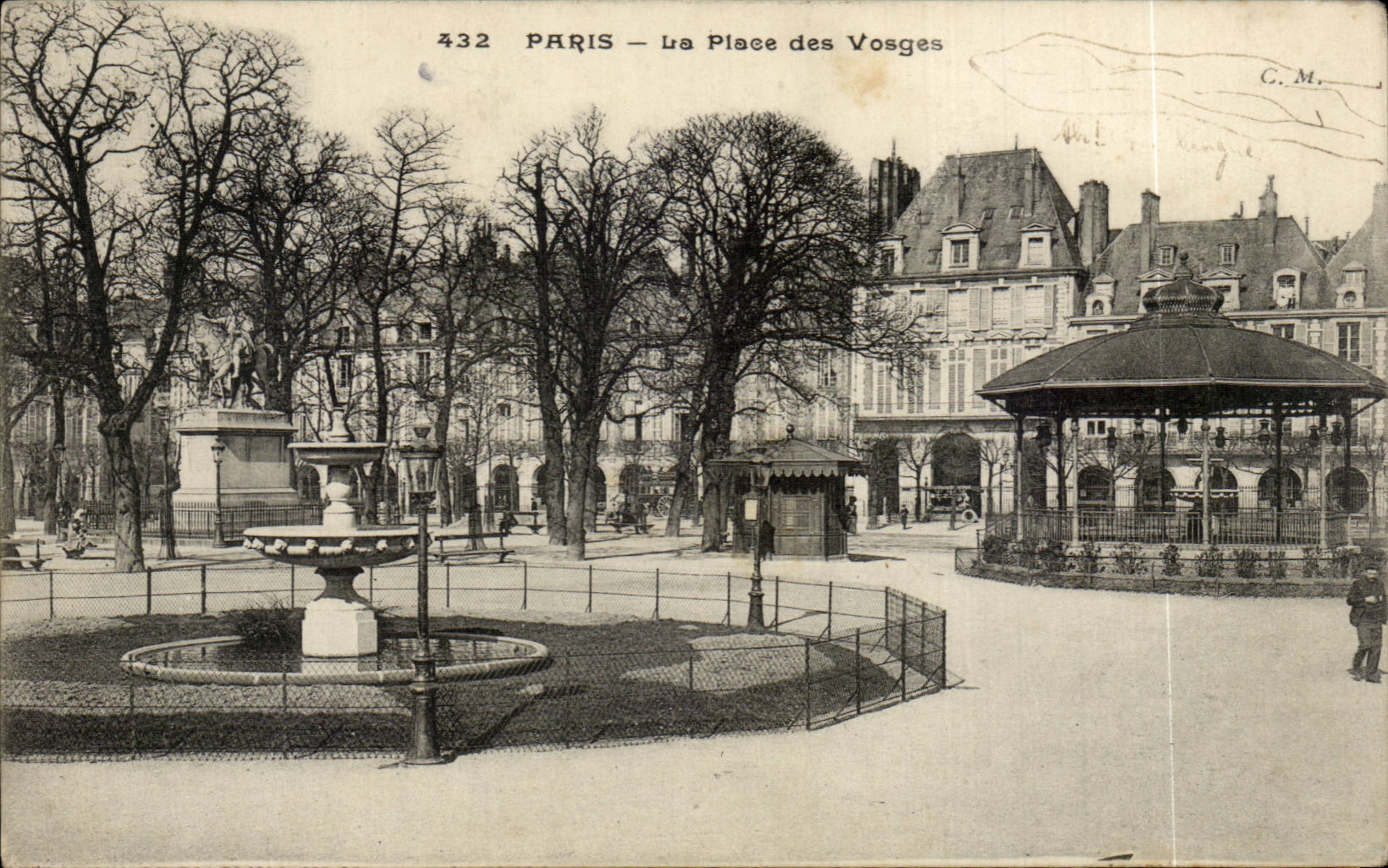 CPA Paris La place des Vosges