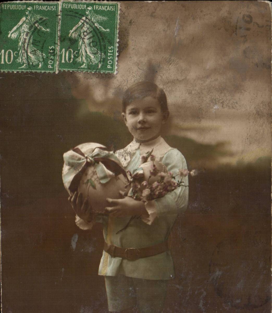 CPA Fantasy Child Merry Boy Easter