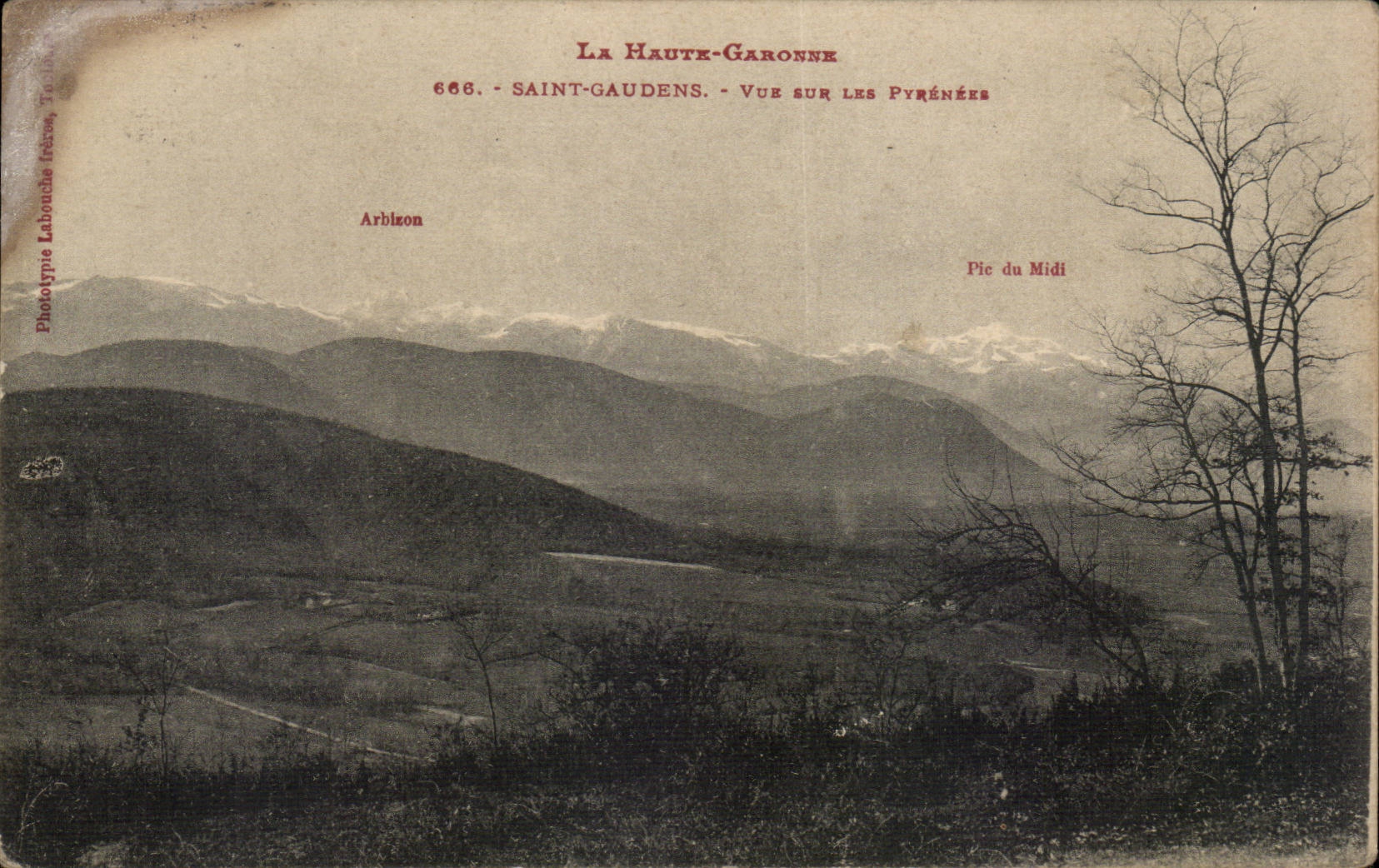 CPA St Gaudens Seen on the Pyrenees