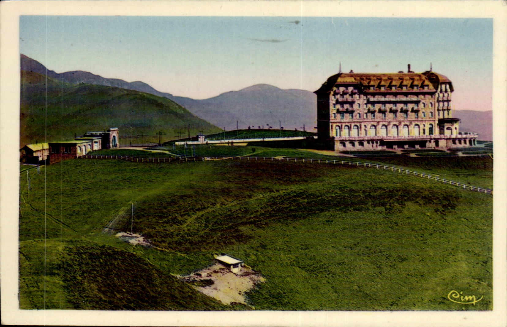 CPA Luchon Superbagneres the hotel of the Company of the South and Train station