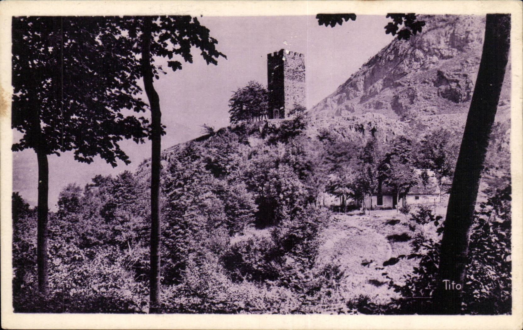 CPA Luchon Old Manor house