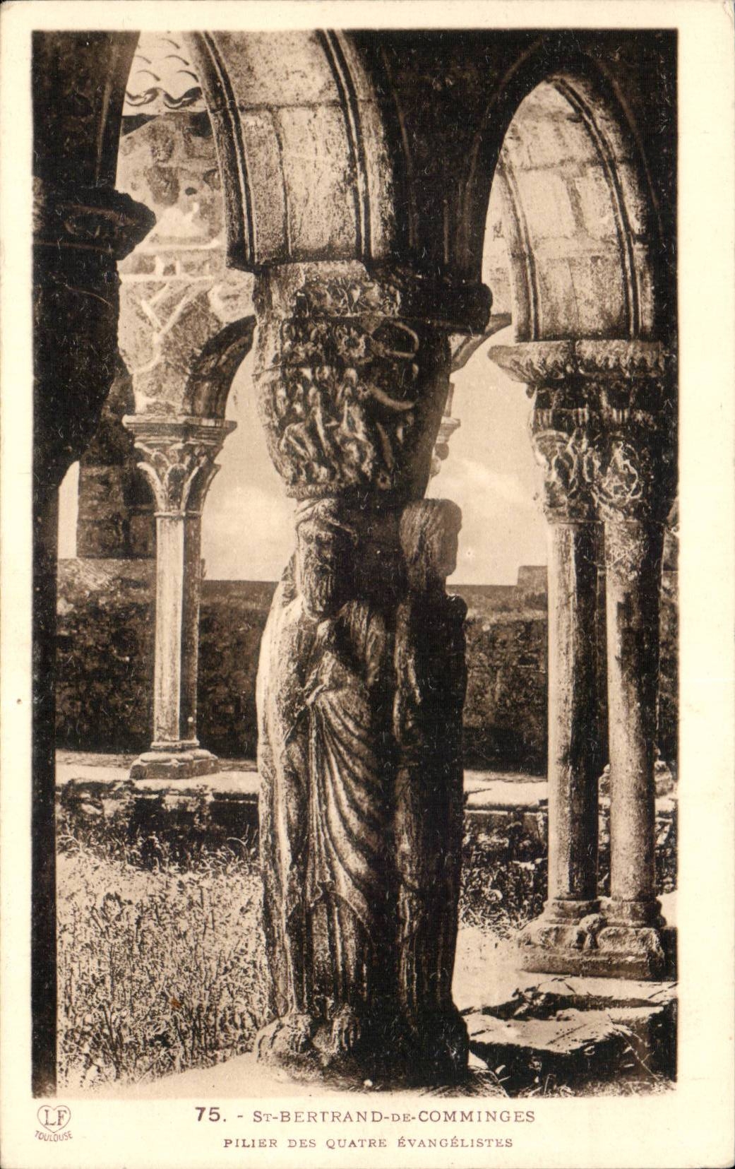 CPA Saint Bertrand de Comminges Pillar of the four evanlegists