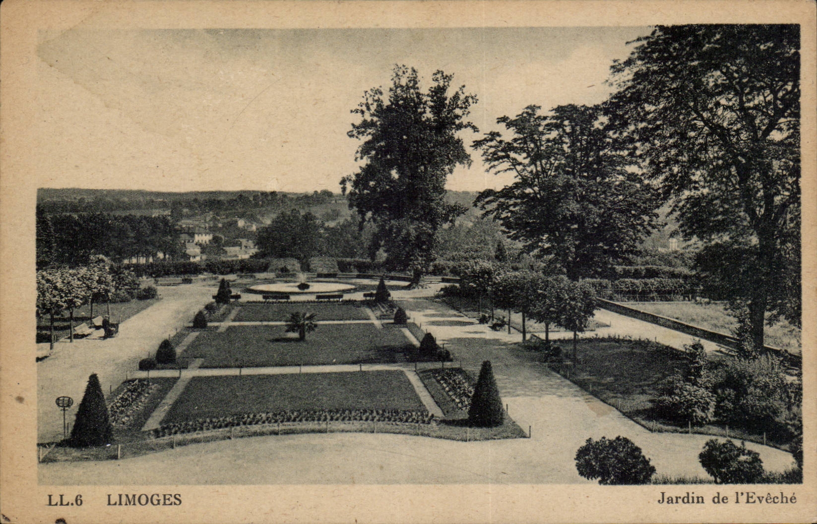 CPA Limoges Garden of the eveche