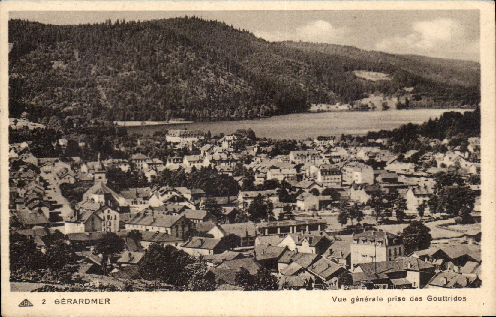 CPA Gerardmer View taken of Gouttridos