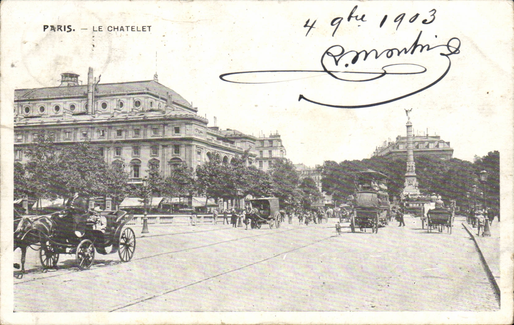 Paris CPA Le Chatelet