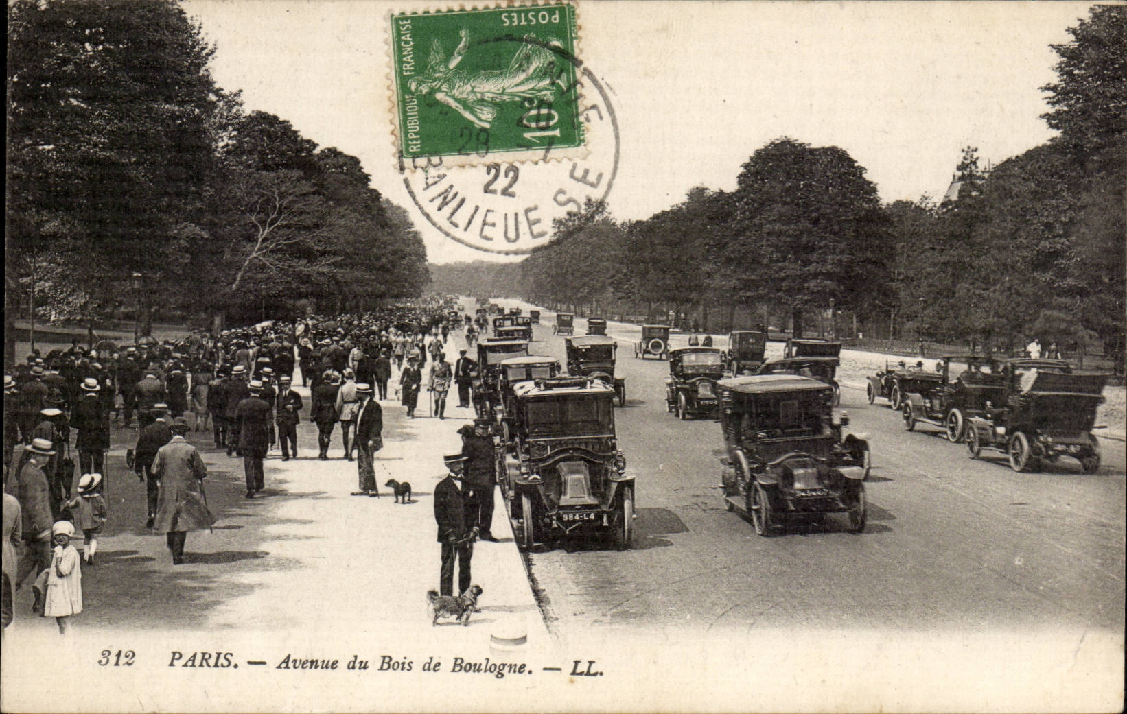 Paris CPA Avenue du Bois de Boulogne