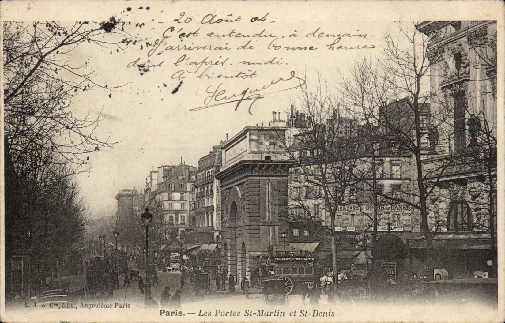 Paris CPA the ports St Martin and St Denis