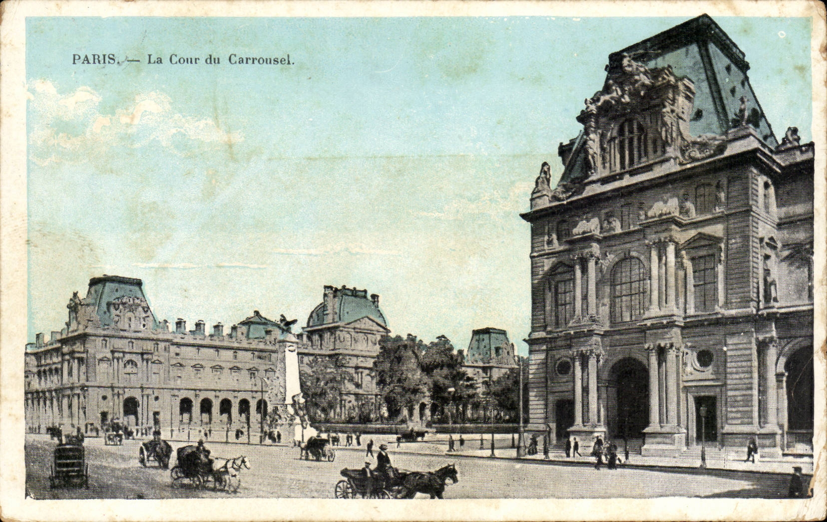 Paris CPA la cour du CArrousel