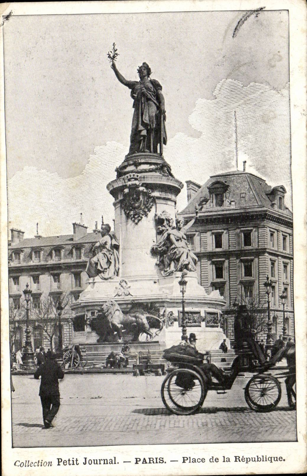 Paris CPA Places Republic