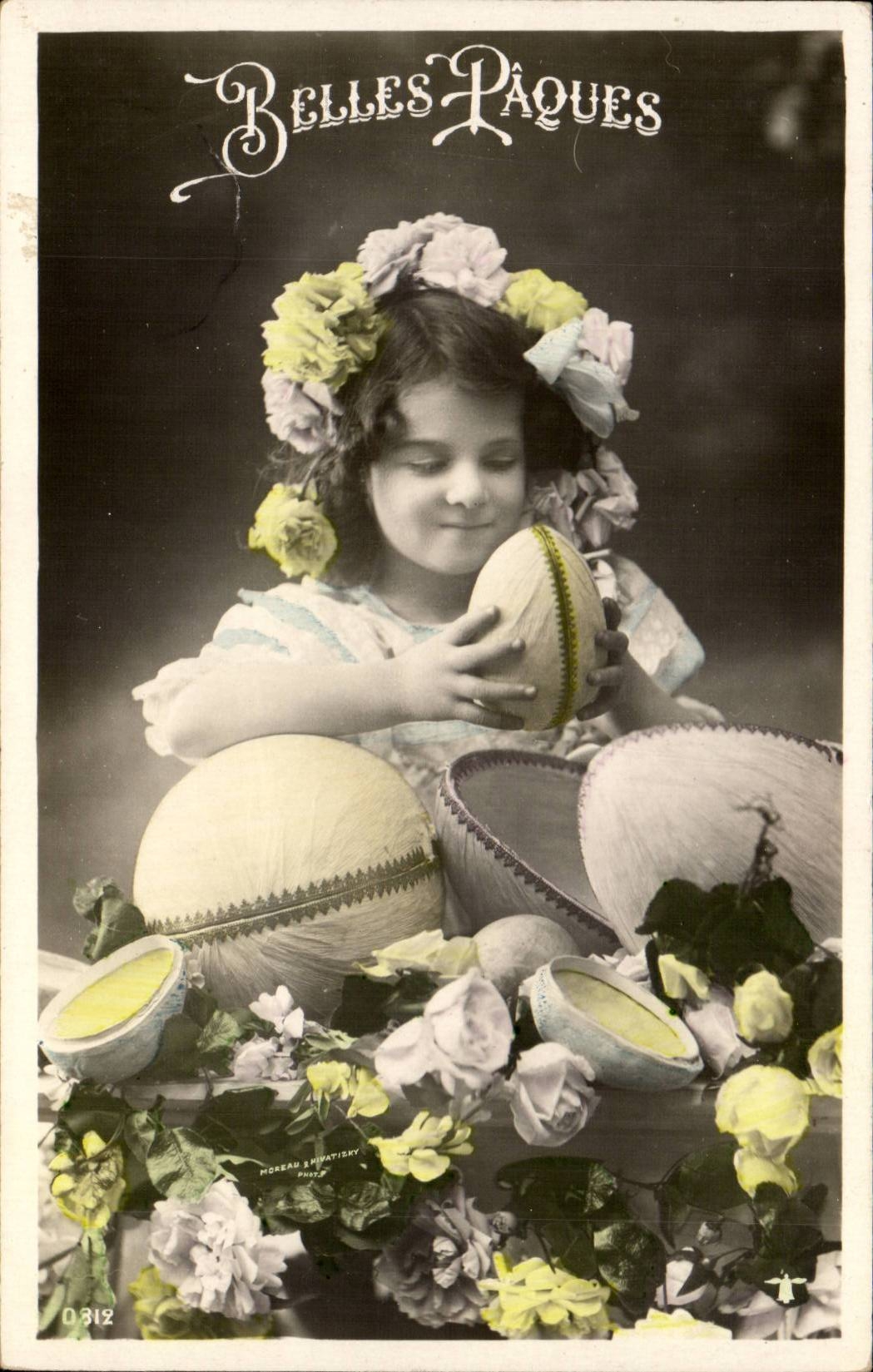 CPA Fantasy Child Beautiful Easter Easter