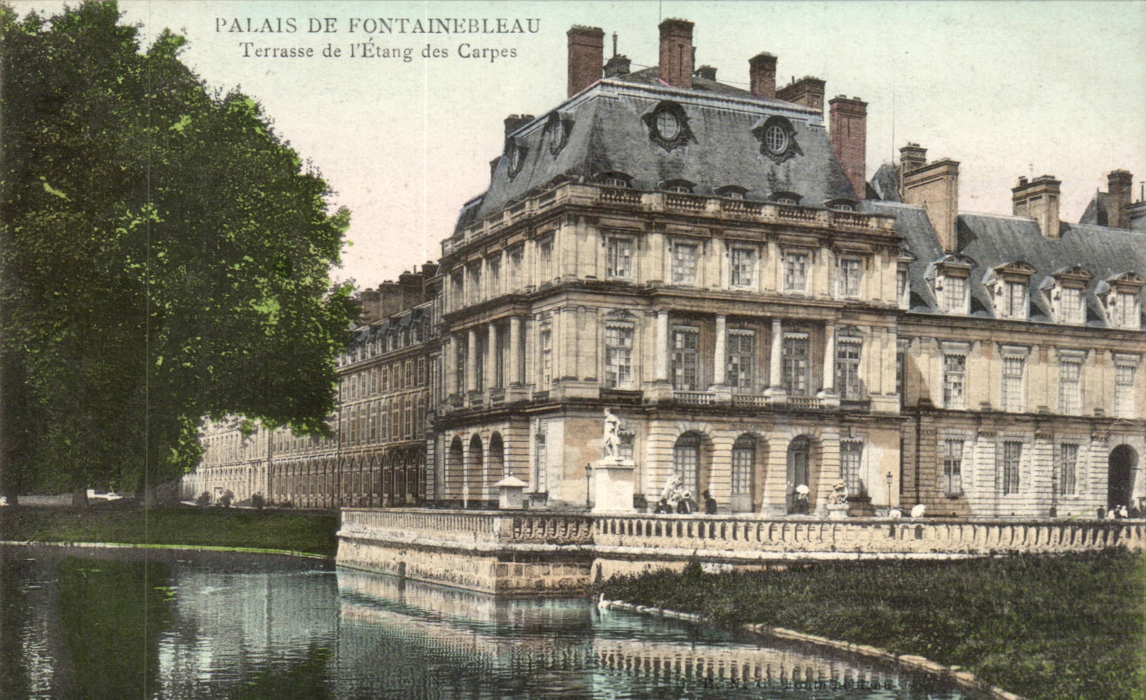 CPA Palate of Fontainebleau Terrace of the pond of carps