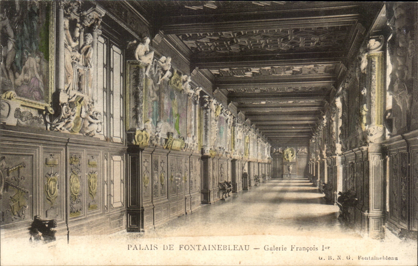 CPA Palate of Fontainebleau François Gallery 1st