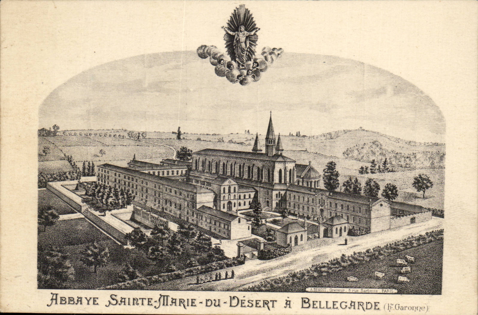 CPA Abbaye Sainte Marie of the desert has Bellegarde