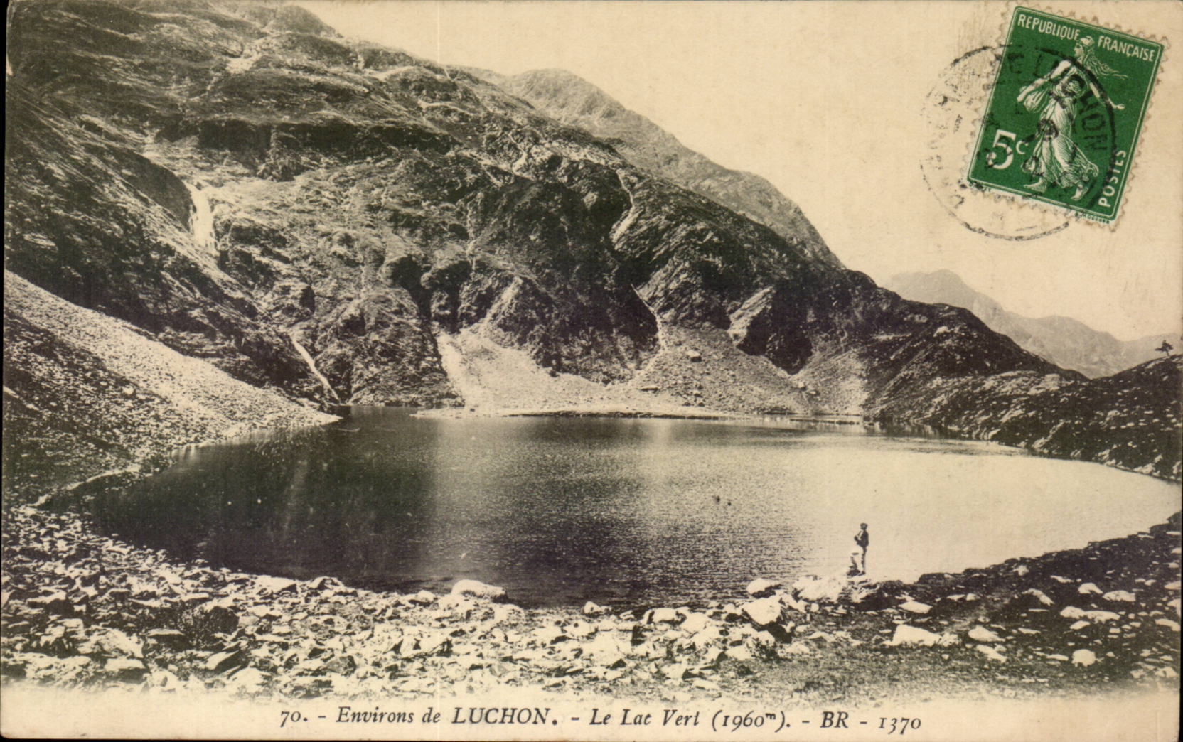 CPA Surroundings of Luchon the green lake