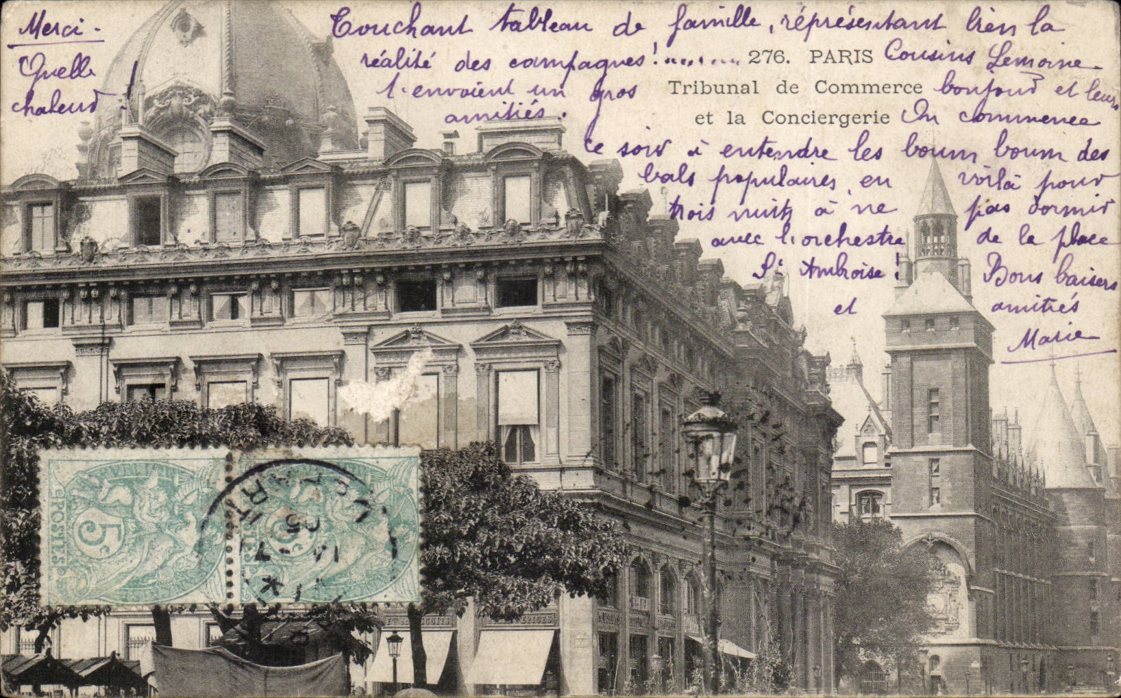 Paris CPA Tribunal de commerce et la conciergerie