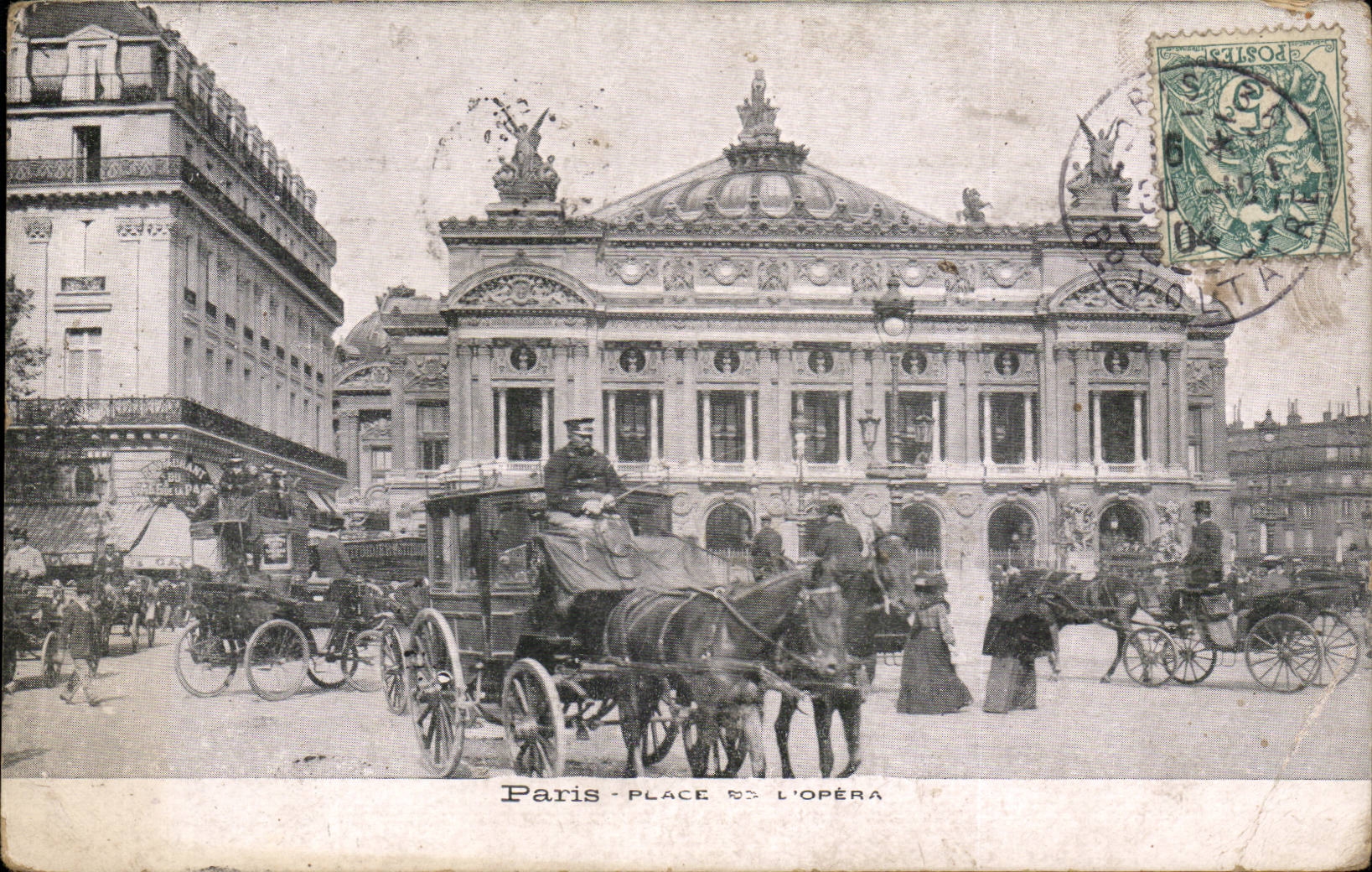 Paris CPA Place de l'Opera