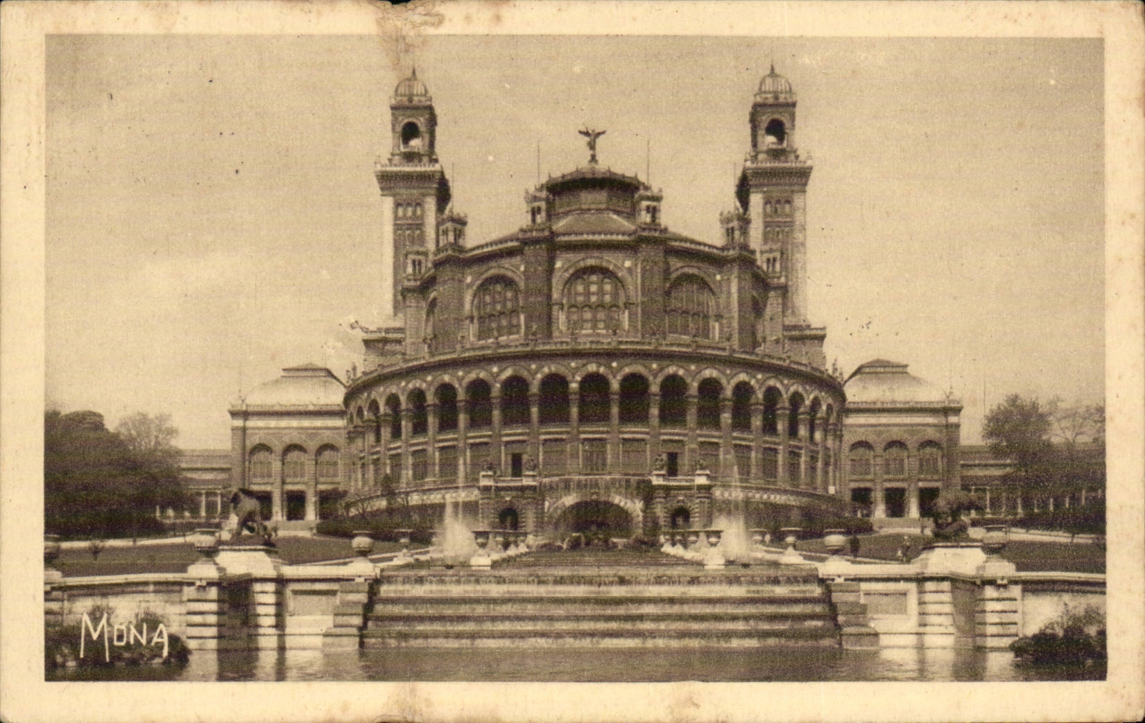 Paris CPA Palate of Trocadero DAvioud and Bourdais