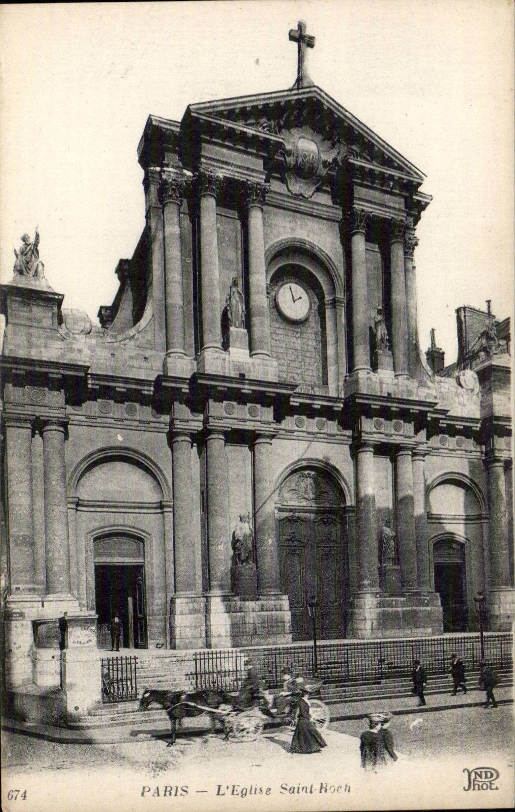 Paris CPA Church Saint Roch
