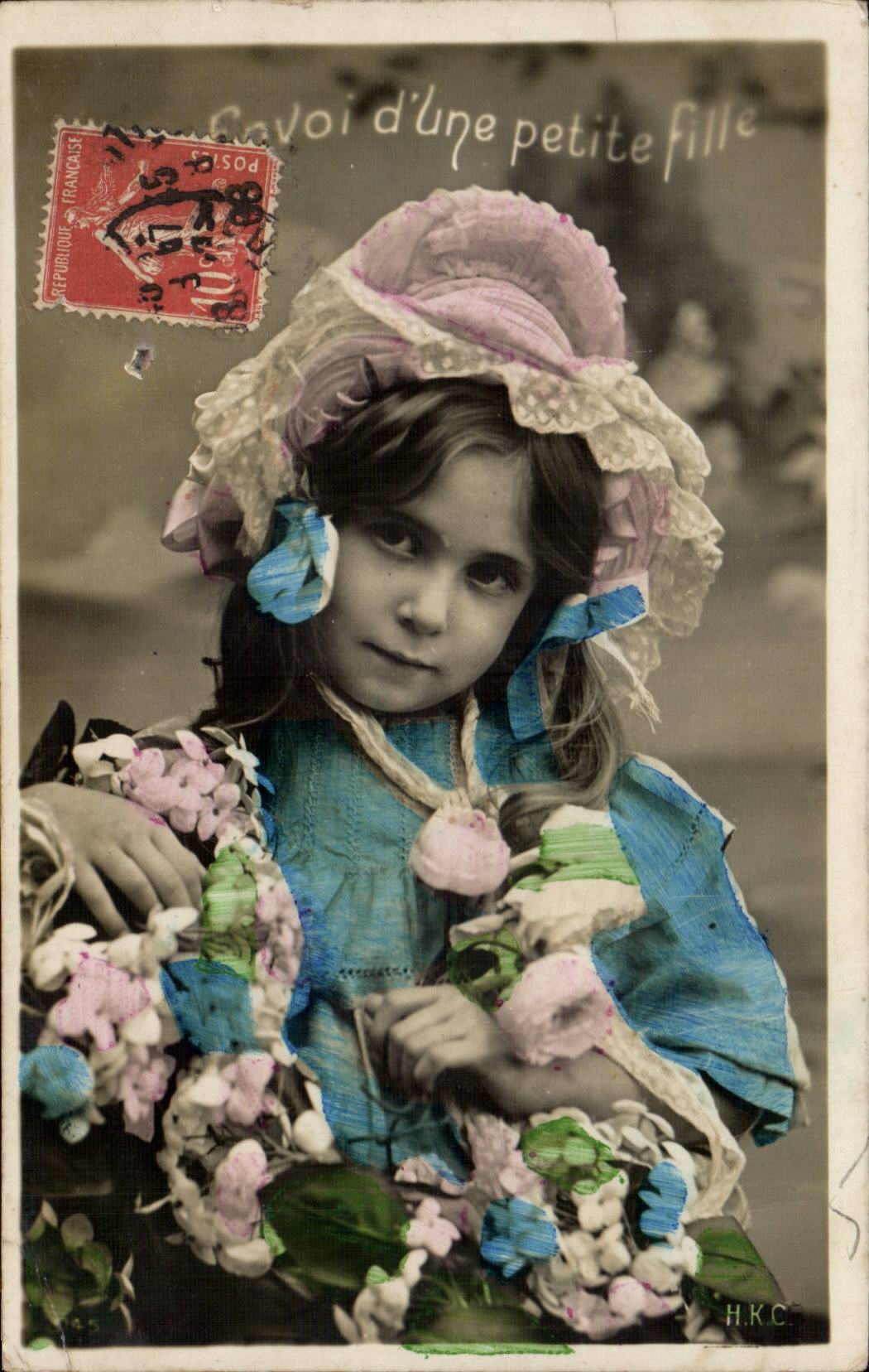 CPA Fantasy Envoir Child of a small girl