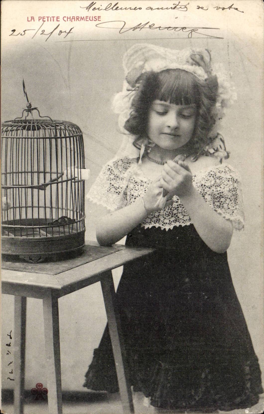 CPA Fantasy Child the small charming lady bird