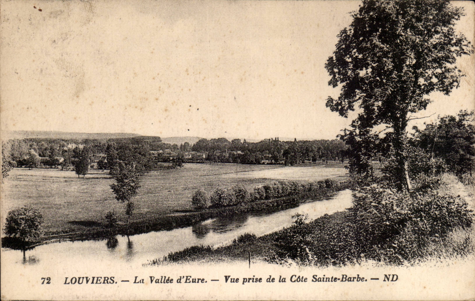 Louviers CPA the valley of the Eure Seen from of the dimension Sainte Barb